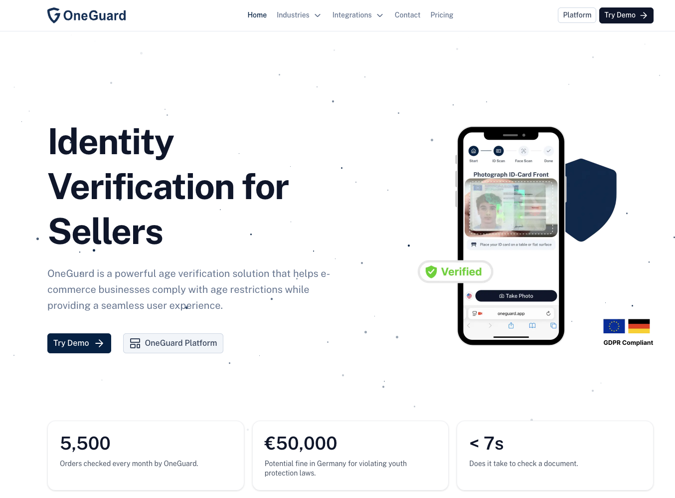 OneGuard - Altersverifikation für E-Commerce